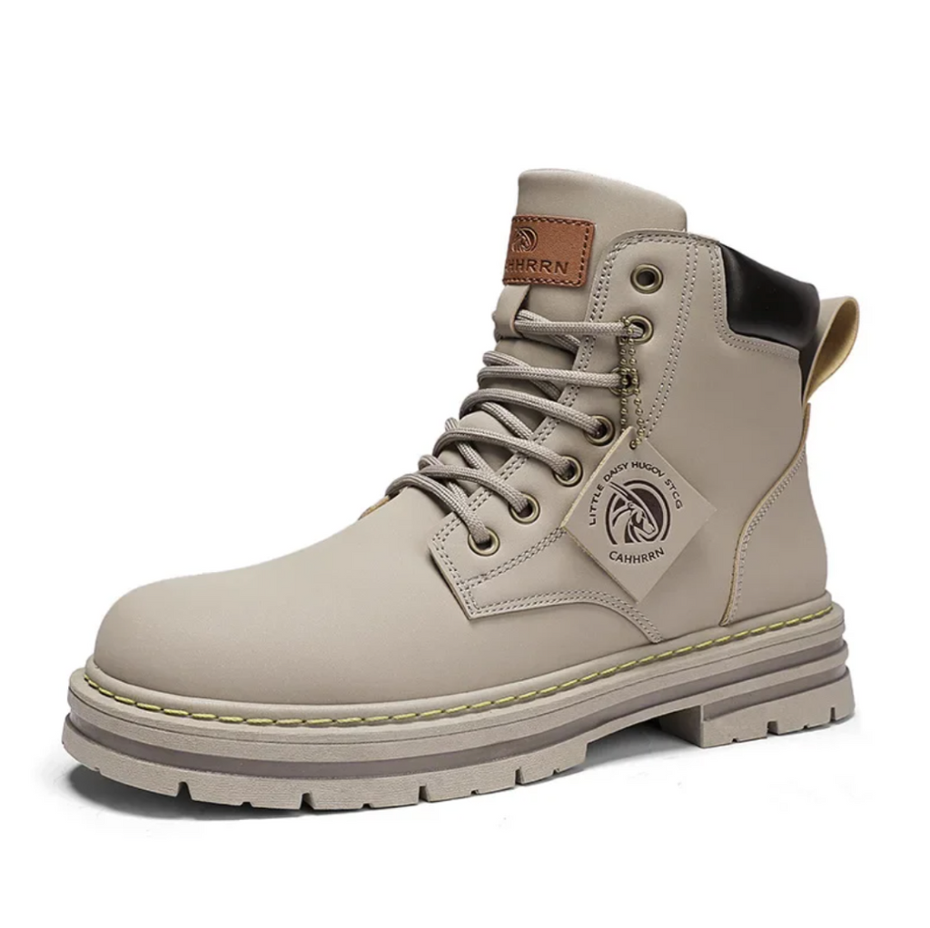 Lace-Up Boots Leather-Look (Men)