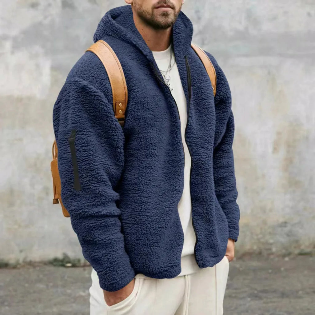 Winter Jacket Fleece Lined Soft Knit Blend