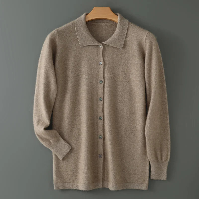 Cardigan Soft Knit Open Front Relaxed