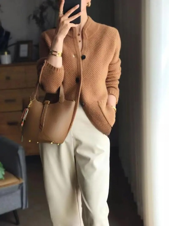 Button Cardigan Soft Knit Classic