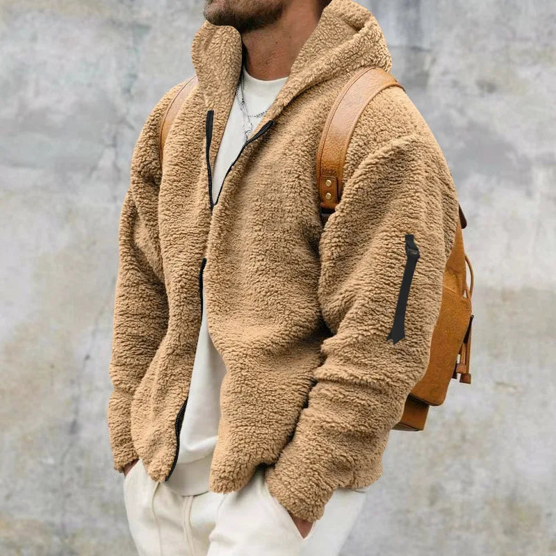 Winter Jacket Fleece Lined Soft Knit Blend