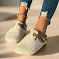 Sheepskin-Look Wool Slippers (Women)
