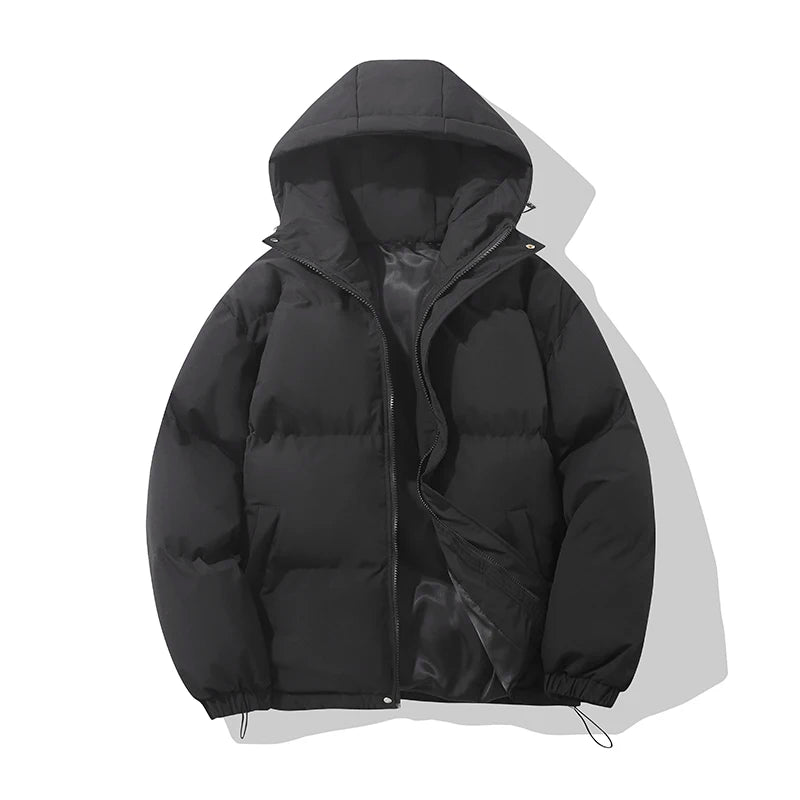 Hooded puffer jacket, product photo