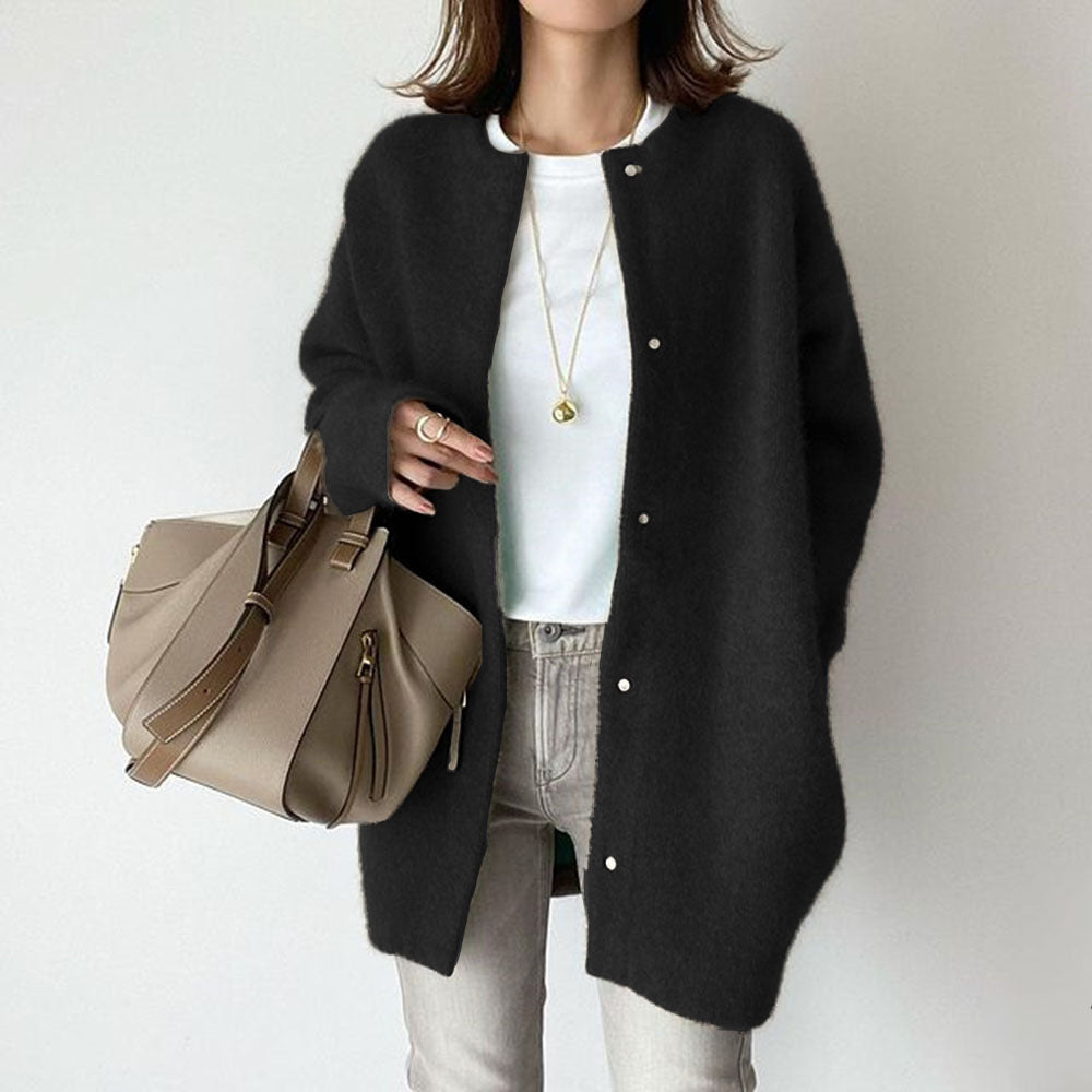 Wool Cardigan with Relaxed Fit (Women)