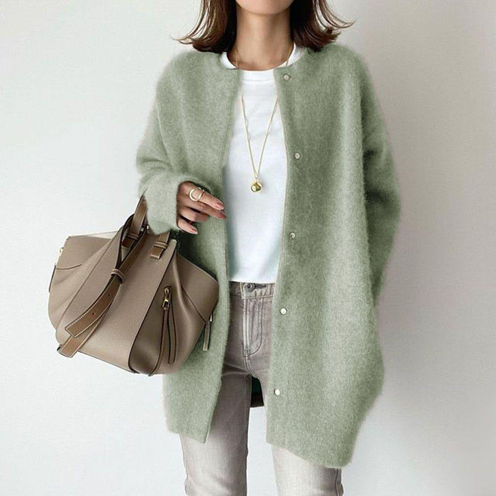 Wool Cardigan with Relaxed Fit (Women)
