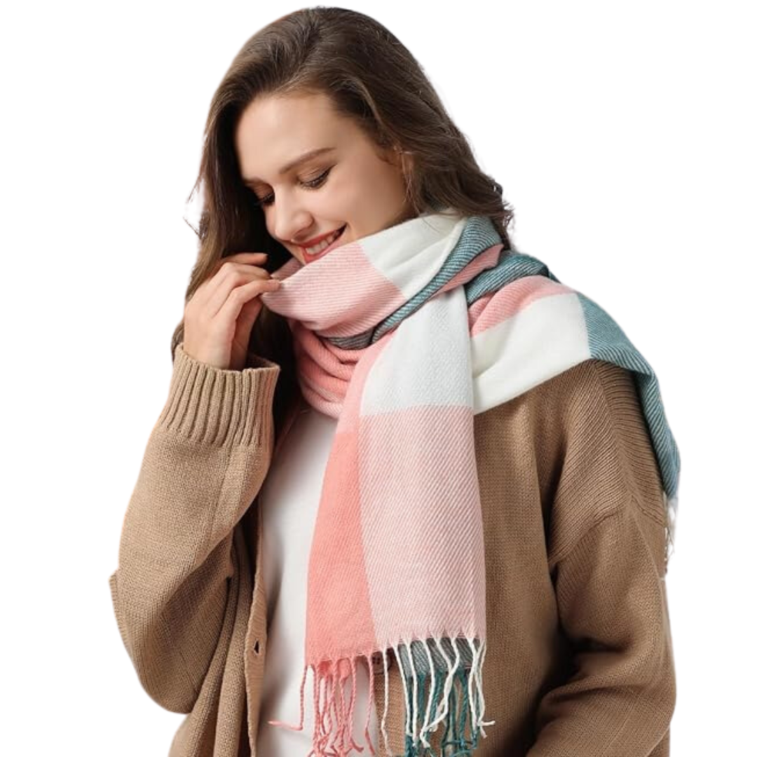 Soft Knit Winter Scarf - Lightweight Warm Wrap for Women 0