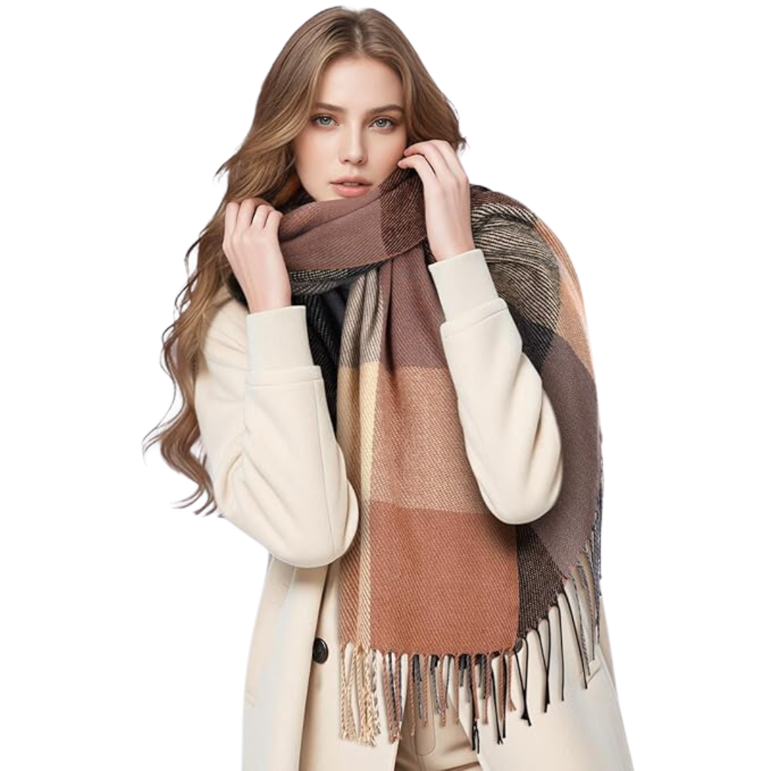 Soft Knit Winter Scarf - Lightweight Warm Wrap for Women 6
