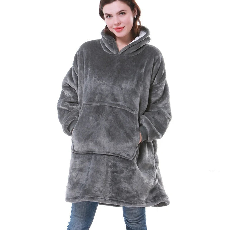 Blanket Hoodie Oversized Sherpa