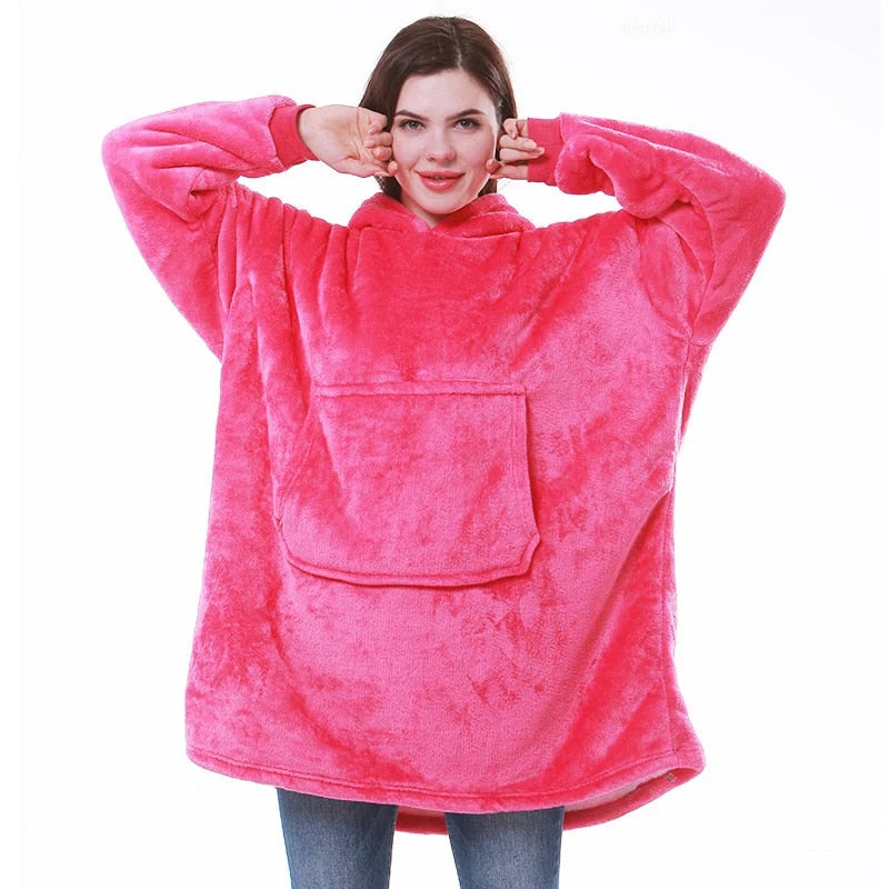 Blanket Hoodie Oversized Sherpa