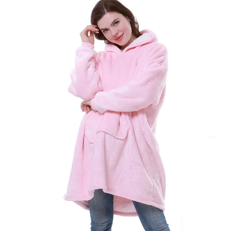 Blanket Hoodie Oversized Sherpa