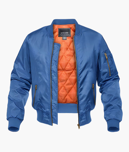 UrbanEdge - Black Bomber Jacket with Quilted Lining for Stylish Comfort 1