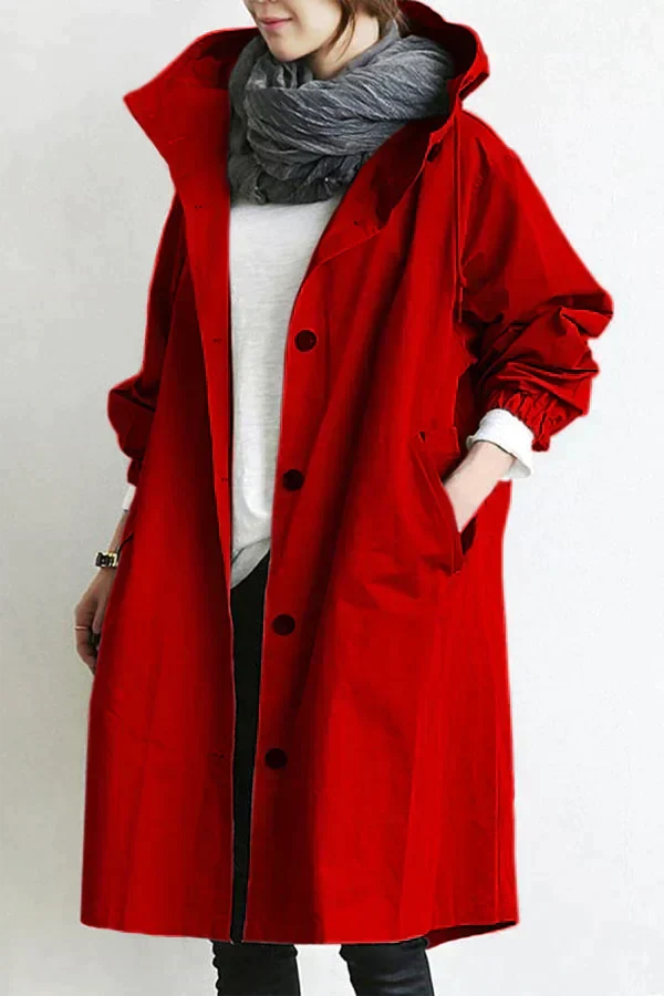 Hooded Raincoat Waterproof And Oversized
