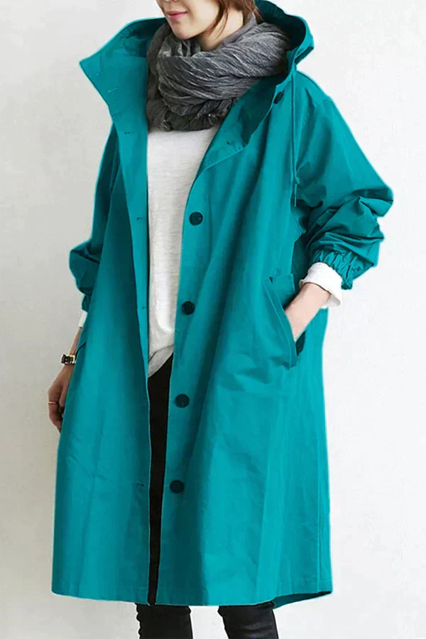 Hooded Raincoat Waterproof And Oversized