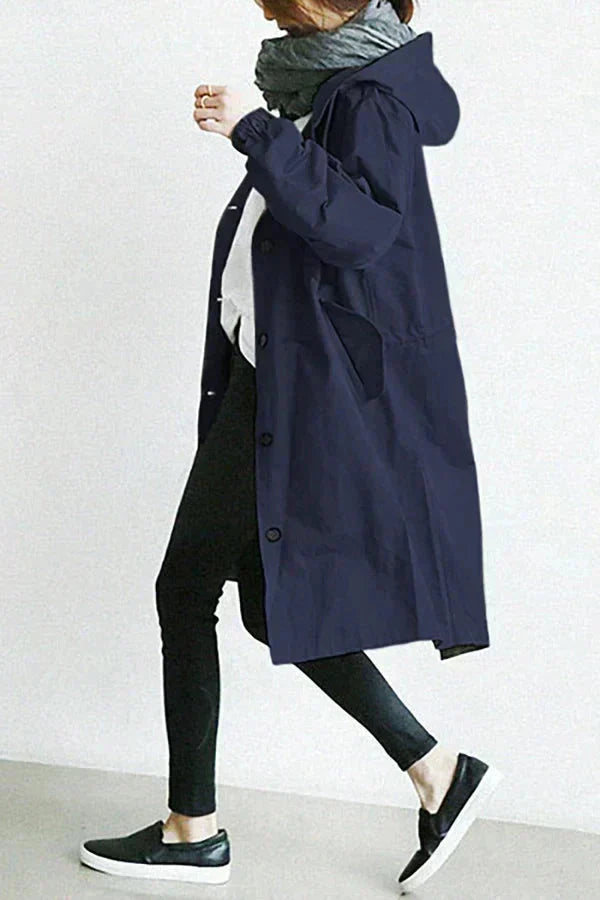 Hooded Raincoat Waterproof And Oversized