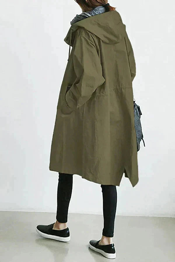 Hooded Raincoat Waterproof And Oversized