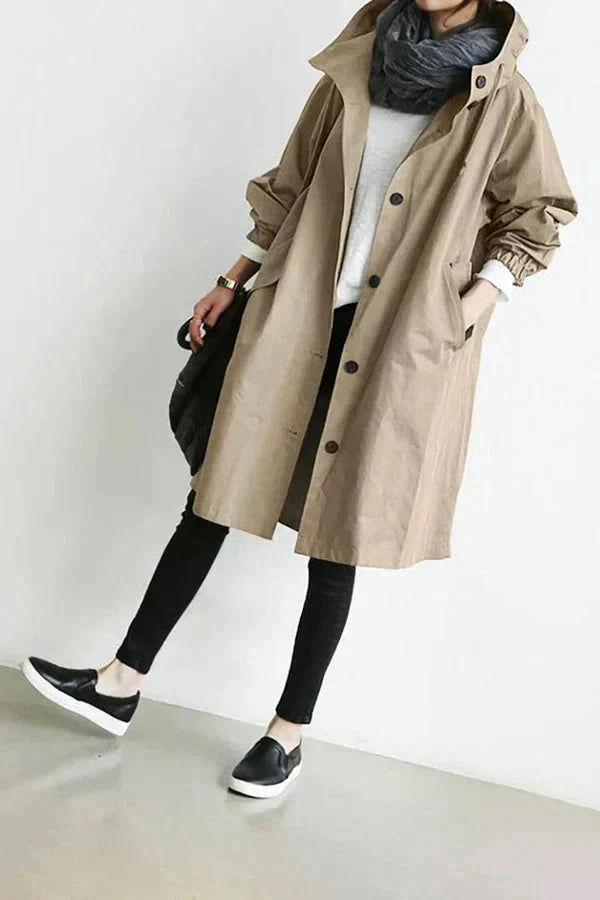 Hooded Raincoat Waterproof And Oversized