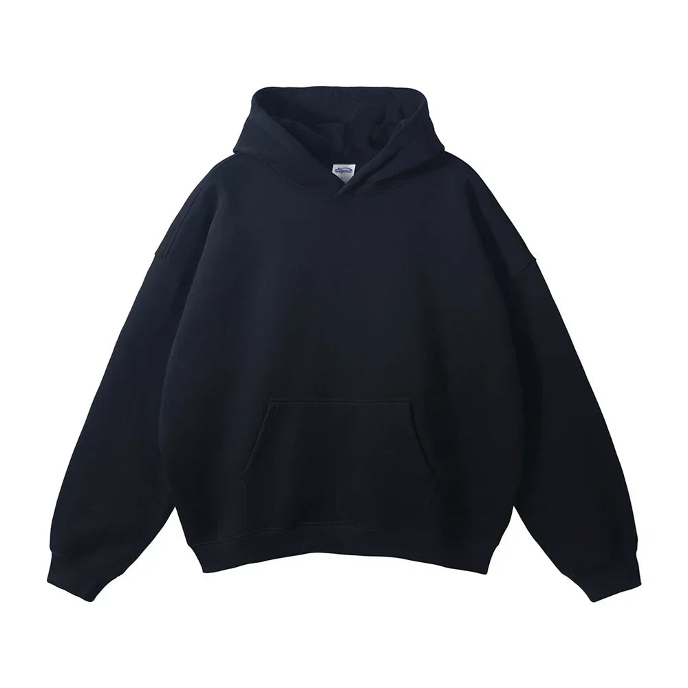 Pullover Hoodie Thick Fleece Relaxed Fit