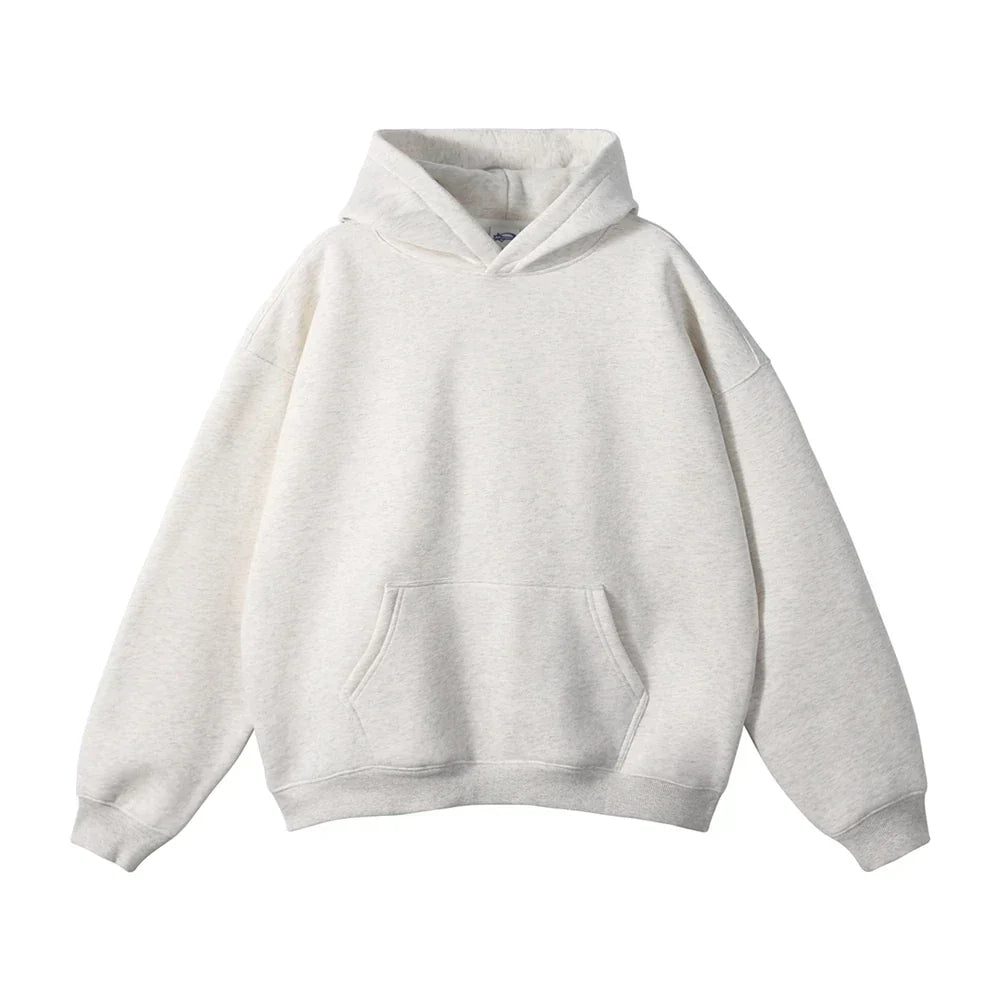 Pullover Hoodie Thick Fleece Relaxed Fit