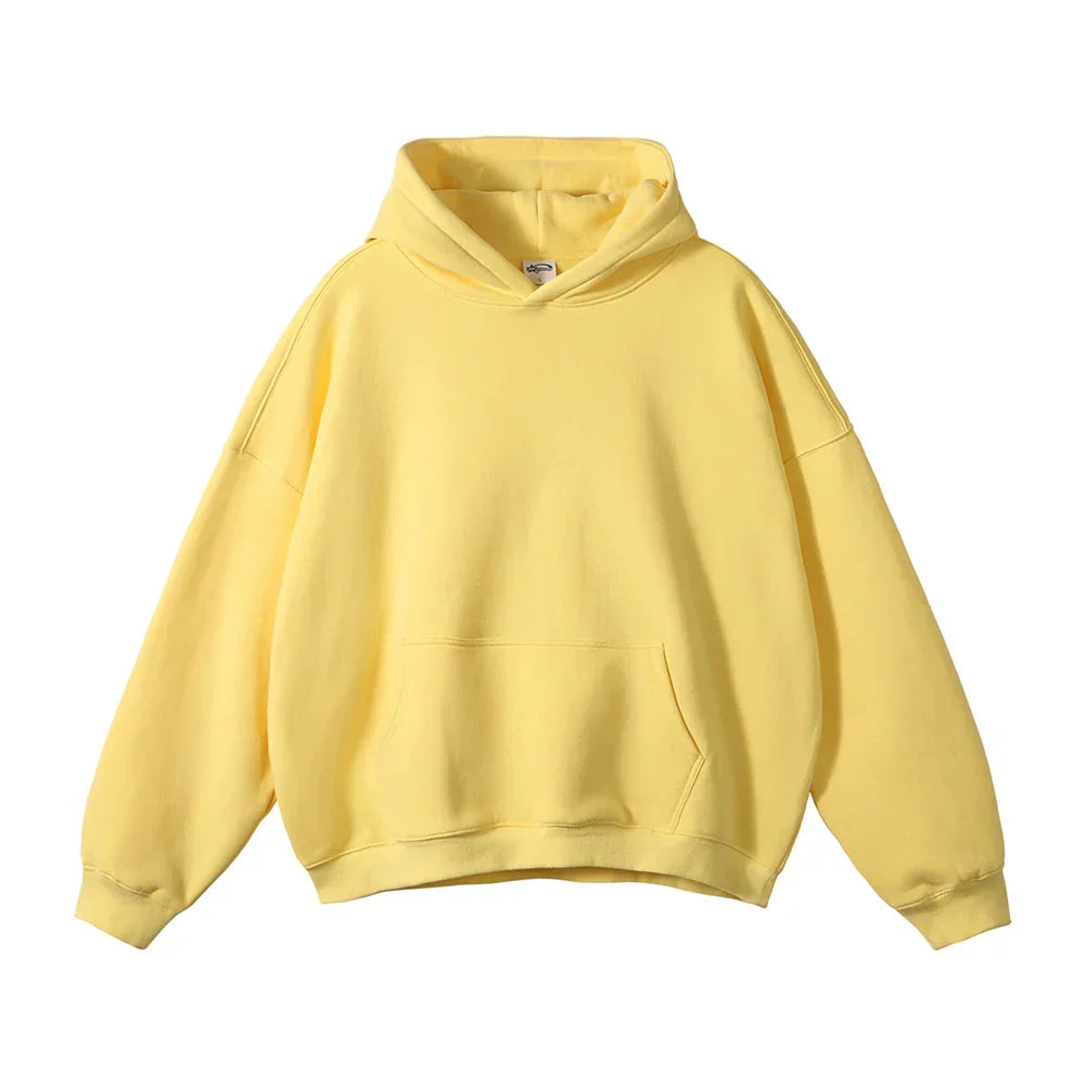 Pullover Hoodie Thick Fleece Relaxed Fit