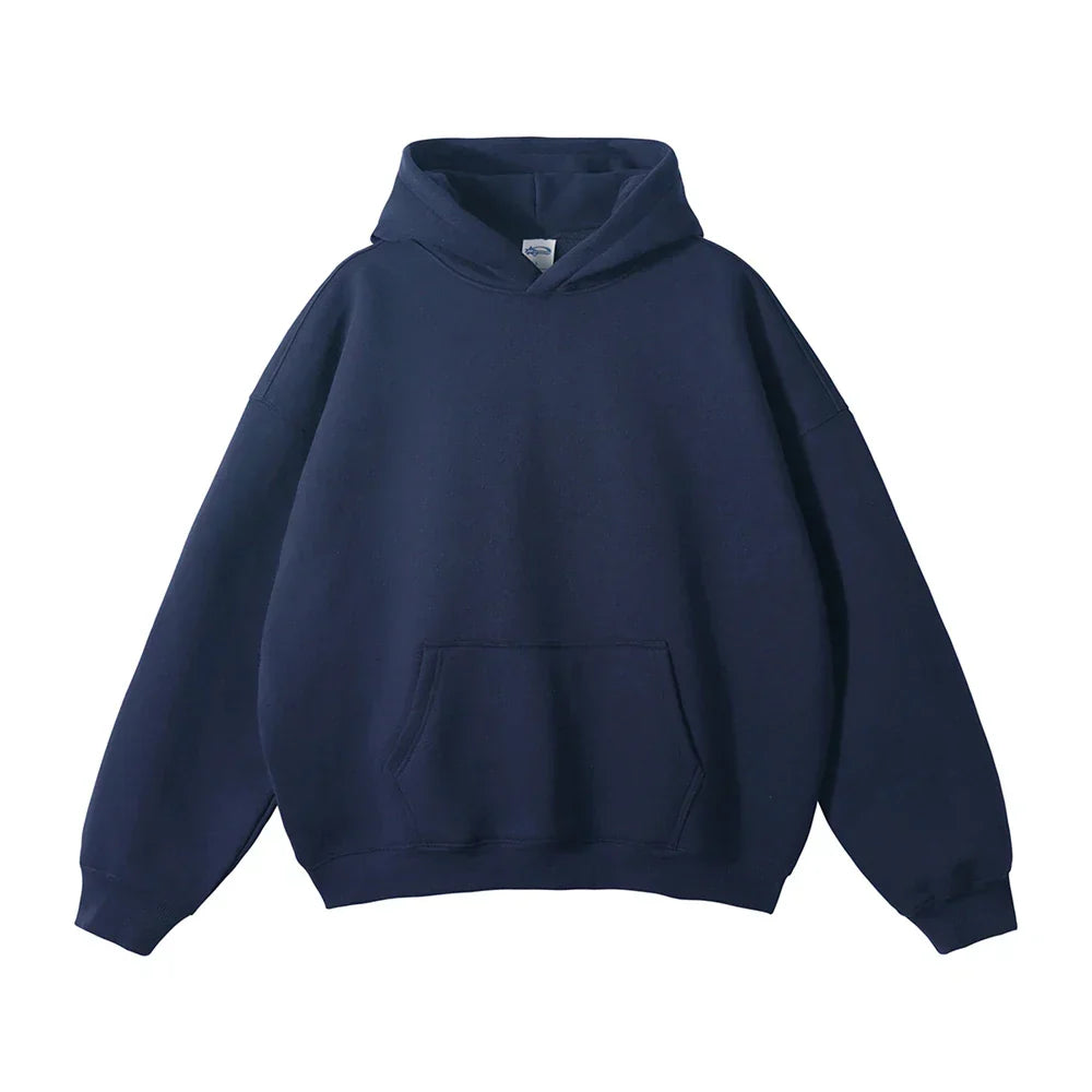 Pullover Hoodie Thick Fleece Relaxed Fit