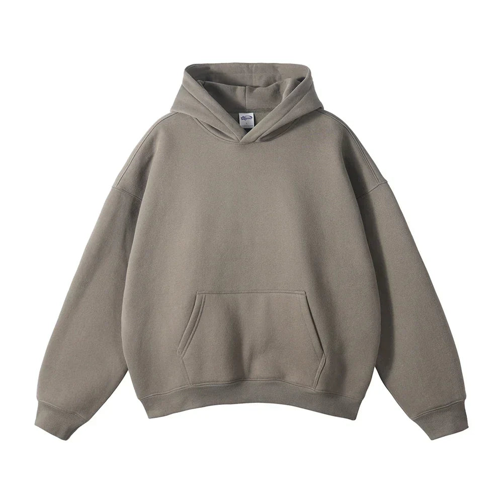 Pullover Hoodie Thick Fleece Relaxed Fit