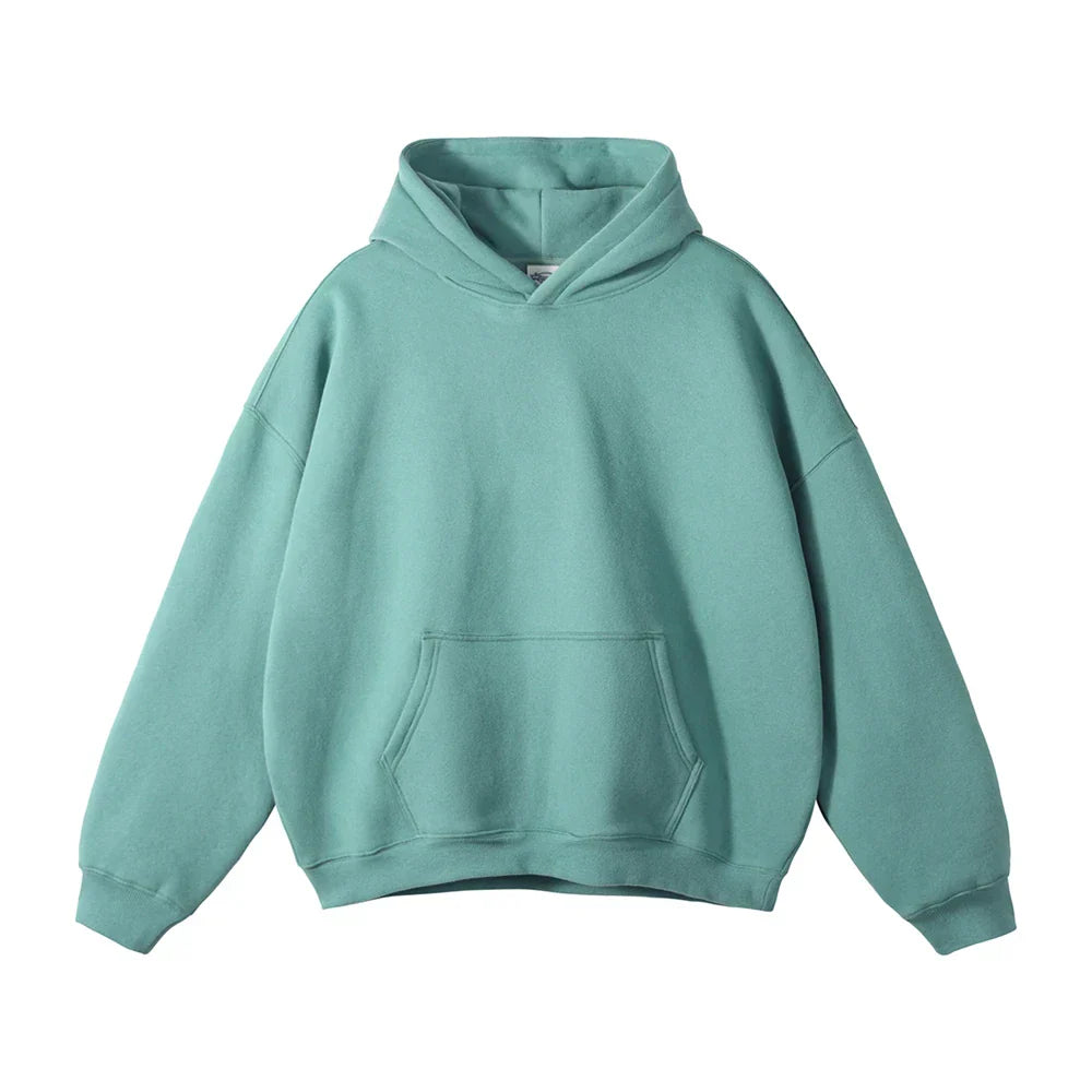 Pullover Hoodie Thick Fleece Relaxed Fit