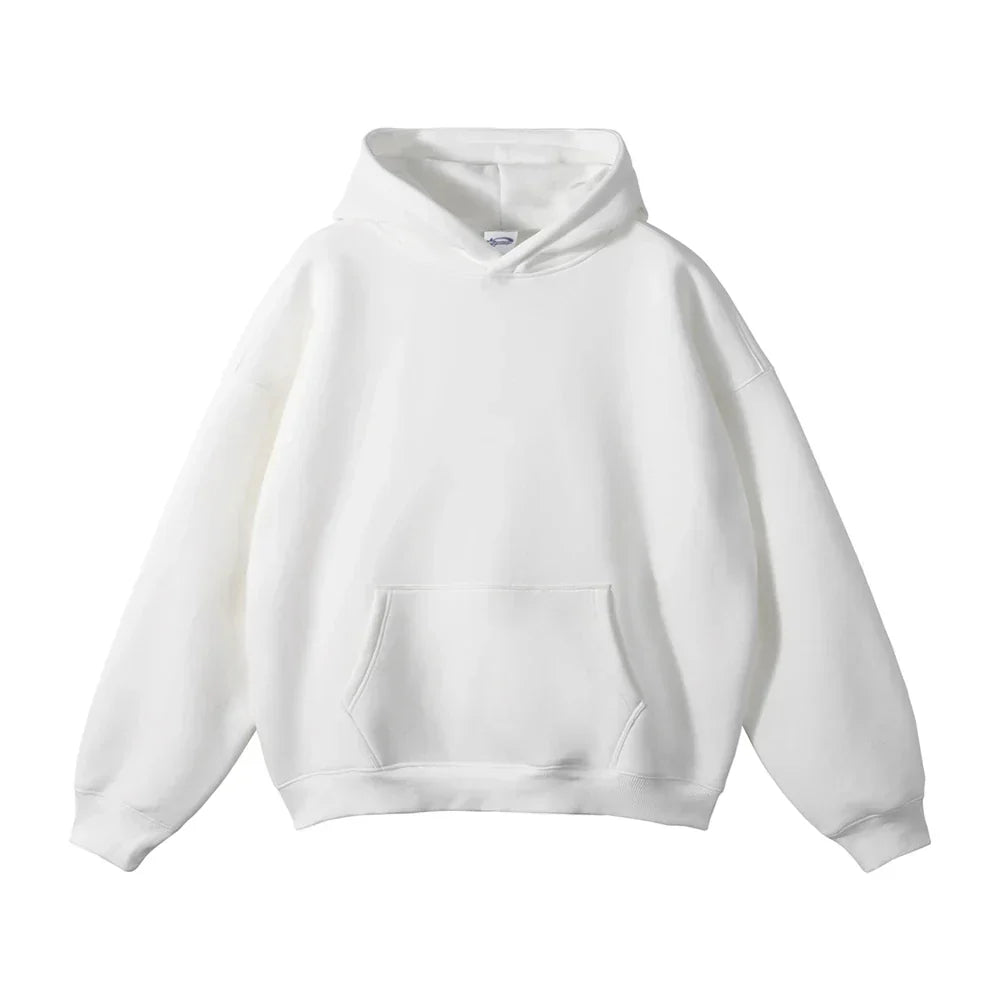 Pullover Hoodie Thick Fleece Relaxed Fit