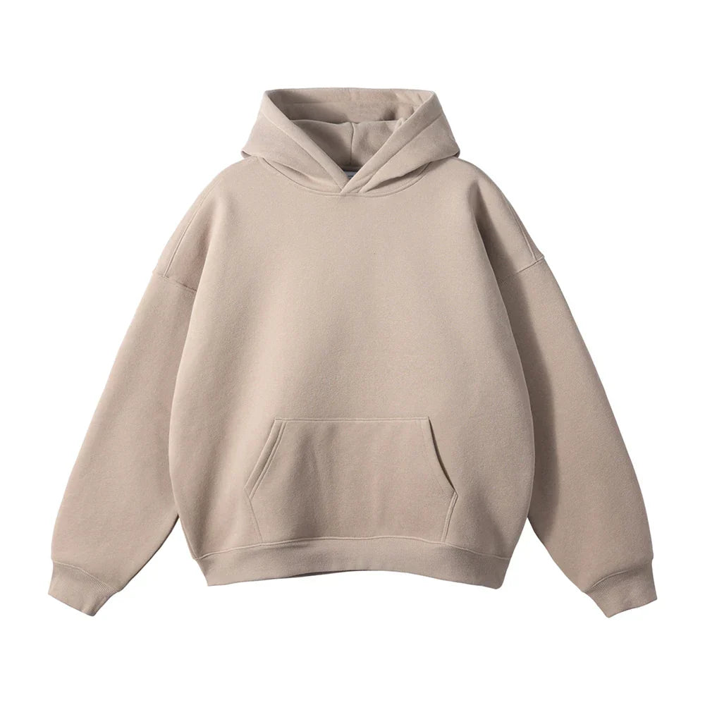 Pullover Hoodie Thick Fleece Relaxed Fit