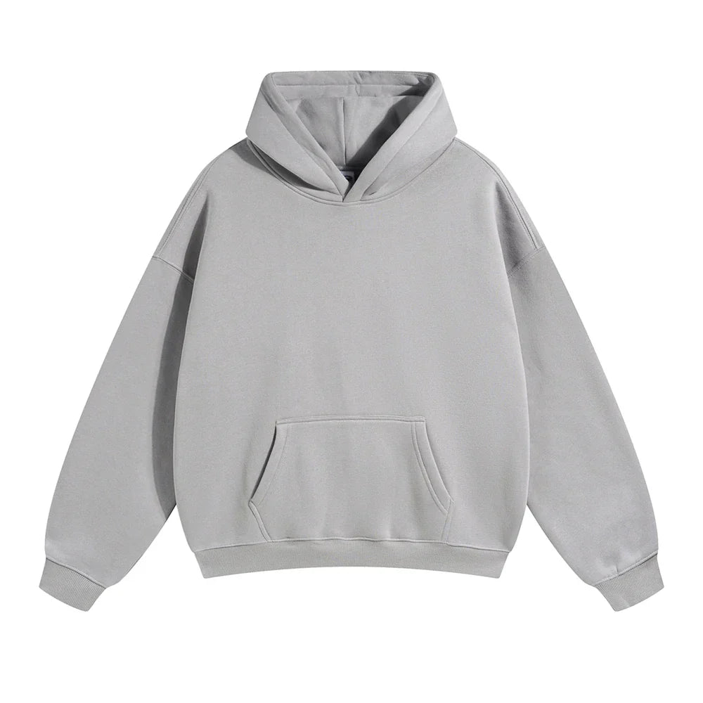 Pullover Hoodie Thick Fleece Relaxed Fit