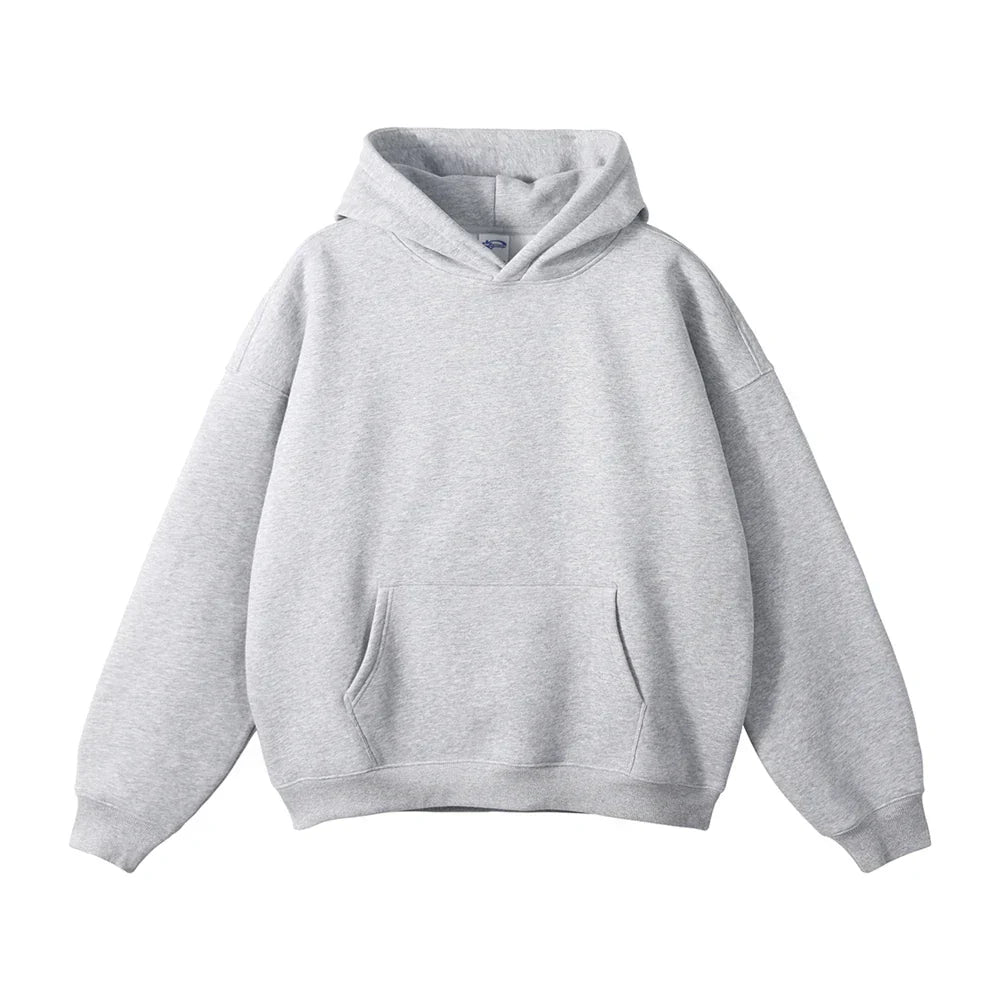 Pullover Hoodie Thick Fleece Relaxed Fit