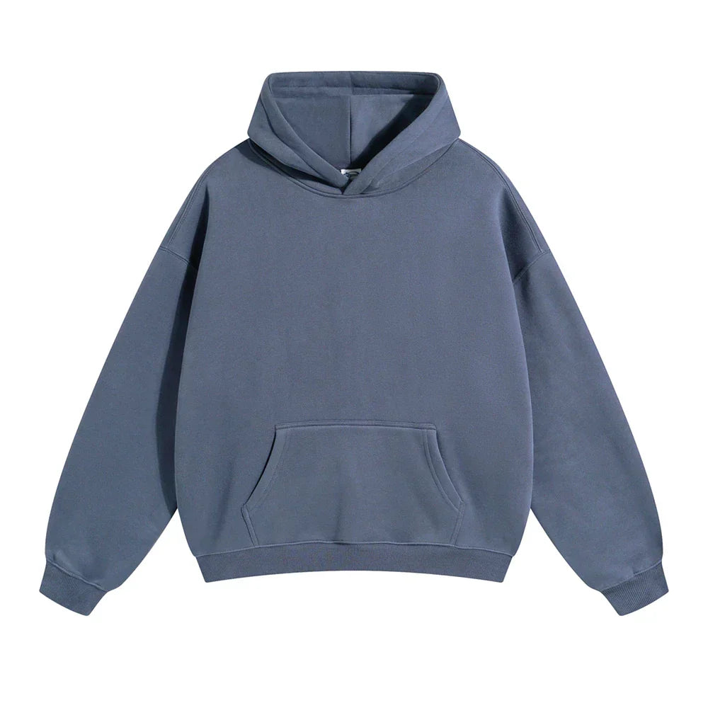 Pullover Hoodie Thick Fleece Relaxed Fit