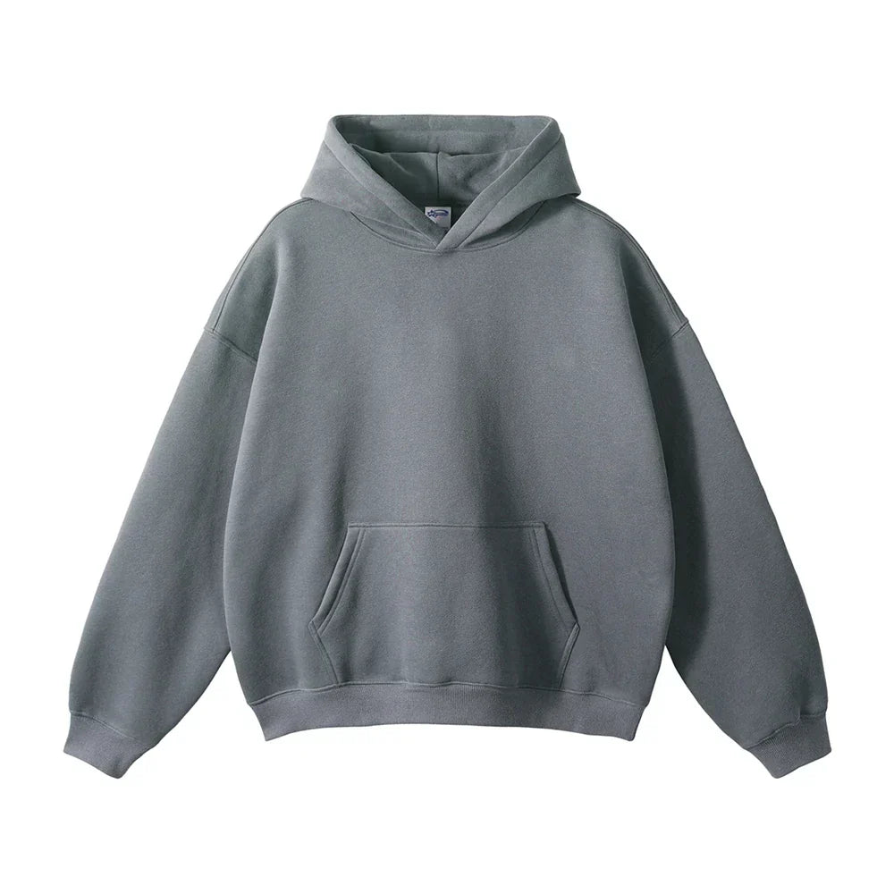 Pullover Hoodie Thick Fleece Relaxed Fit