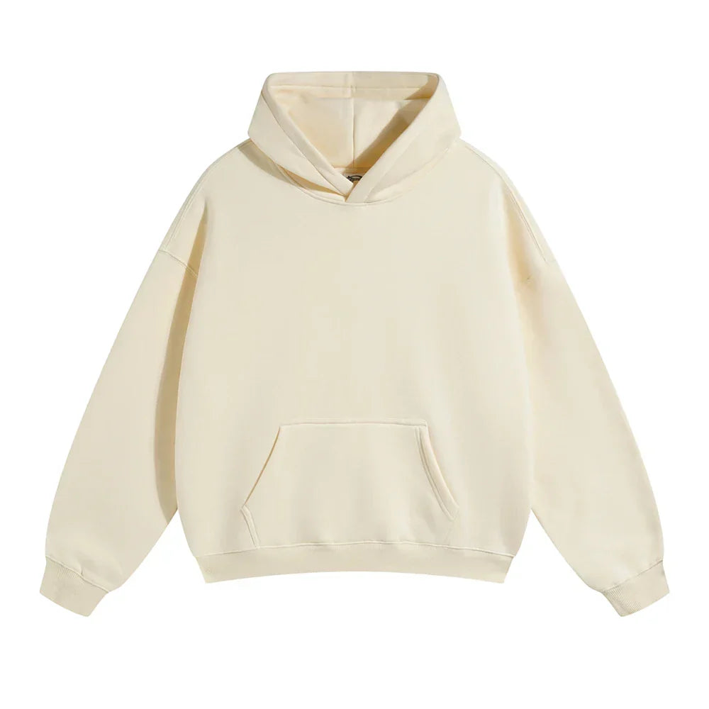 Pullover Hoodie Thick Fleece Relaxed Fit