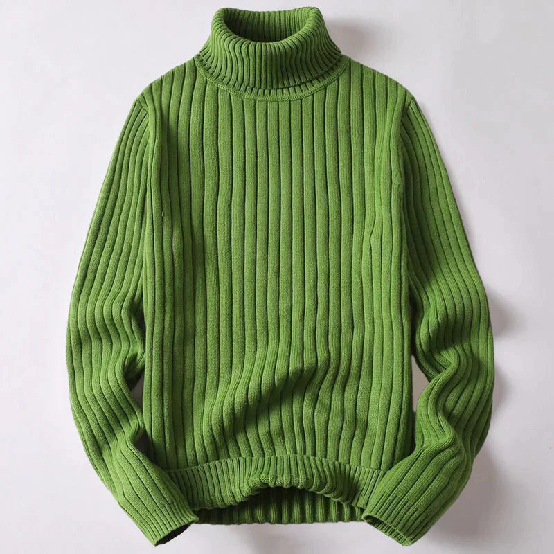 Turtleneck Sweater - Fine Knit Winter Style