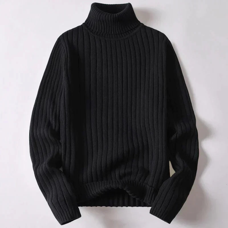Turtleneck Sweater - Fine Knit Winter Style