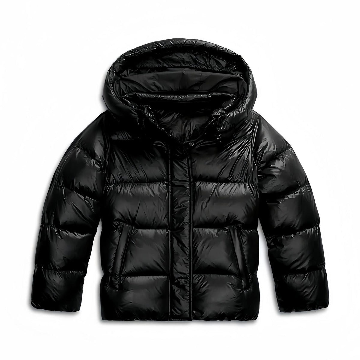 Quilted Winter Jacket Fixed Hood