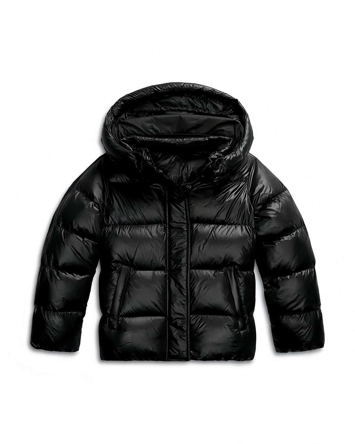 Quilted Winter Jacket Fixed Hood