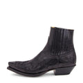Vintage Cowboy Boots Leather-Look Western