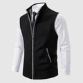 Zip-Up Wool Blend Sweater Vest