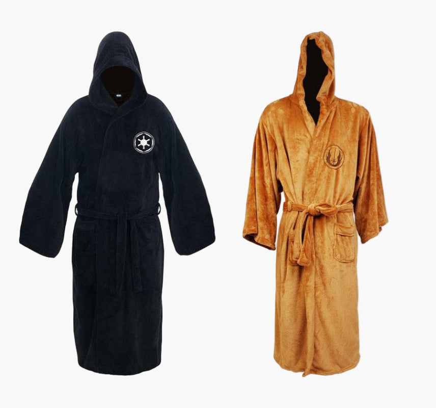 Hooded Bathrobe Long Tie Belt