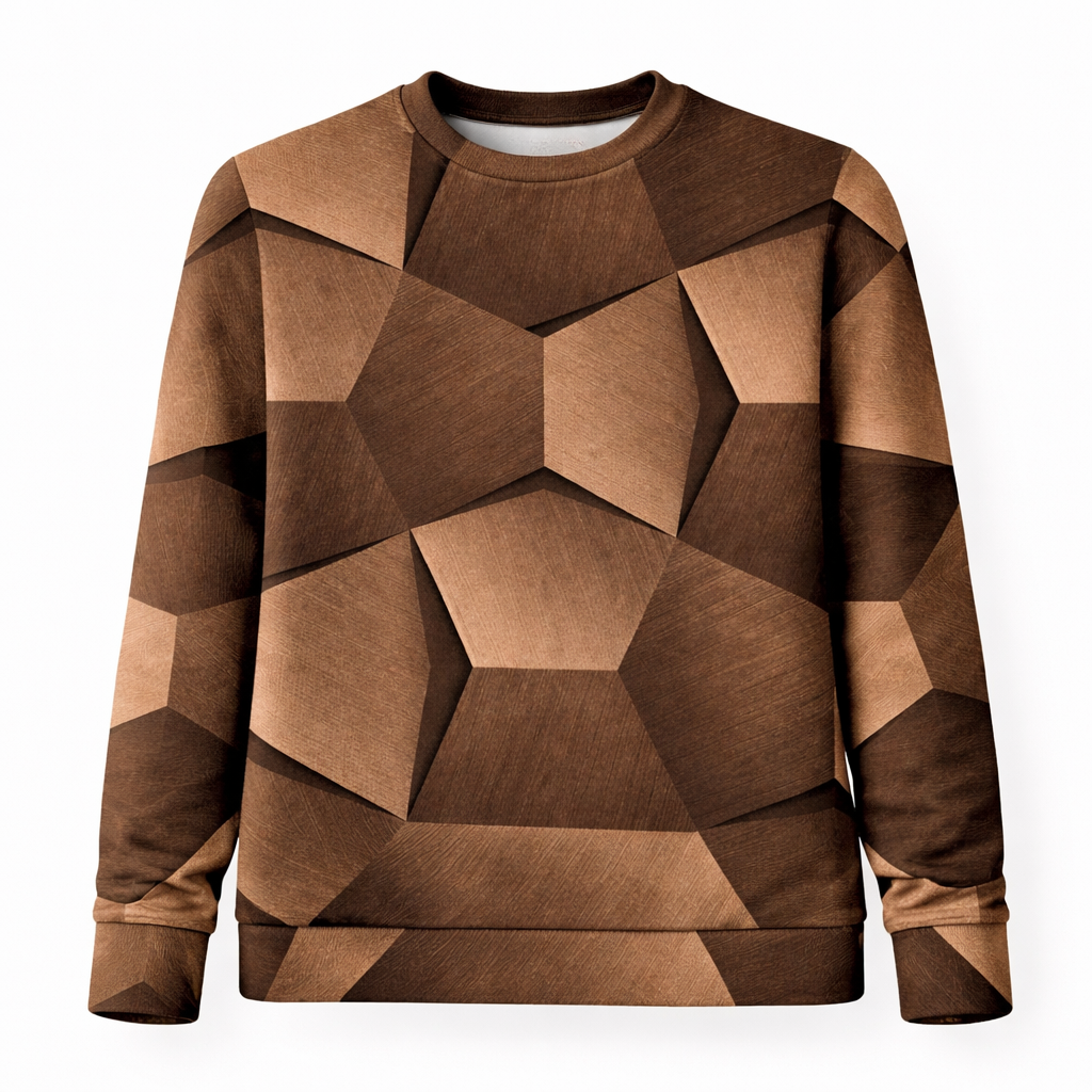 Geometric Print Jumper Lightweight Relaxed