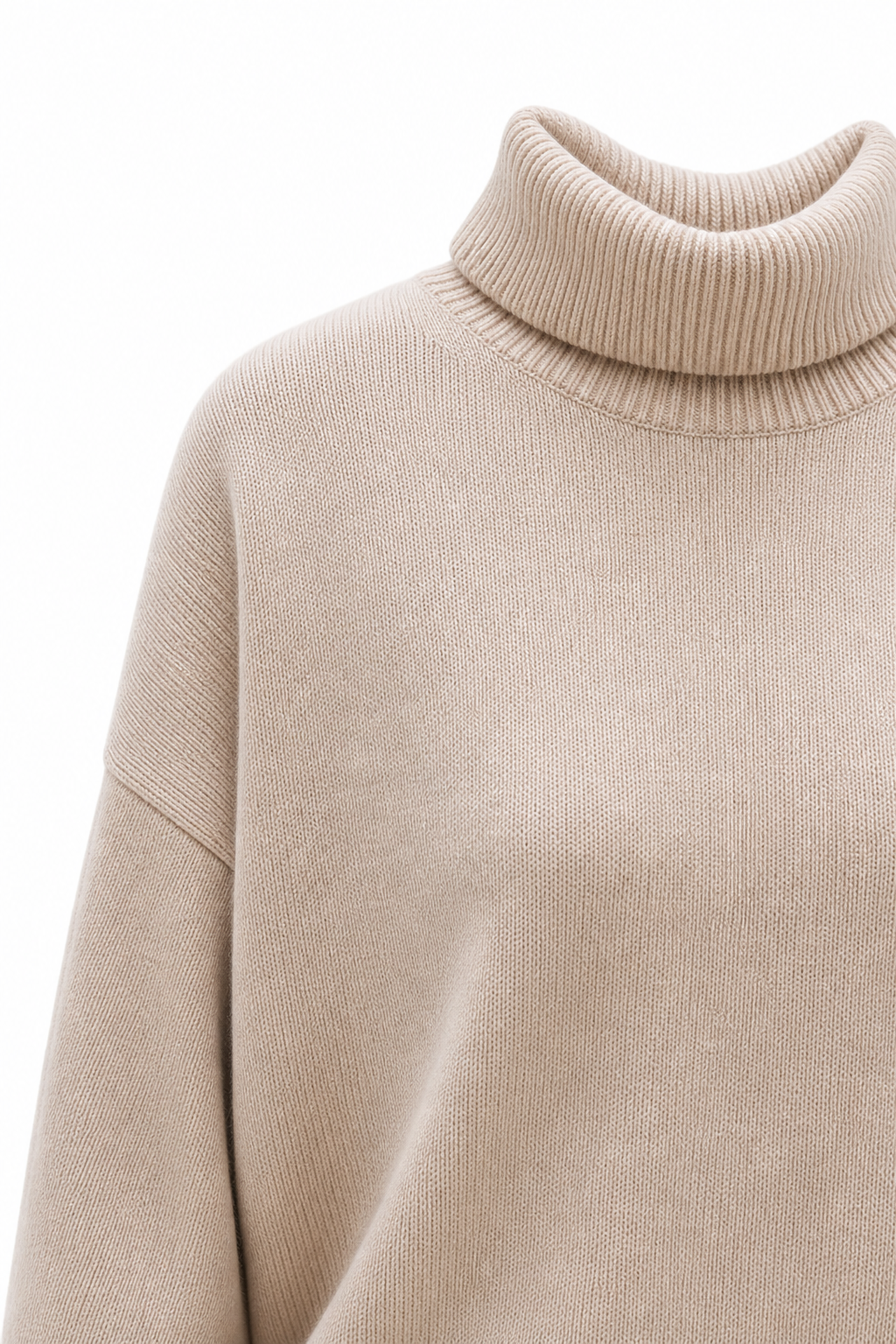 Turtleneck Jumper Oversized Merino Wool Blend