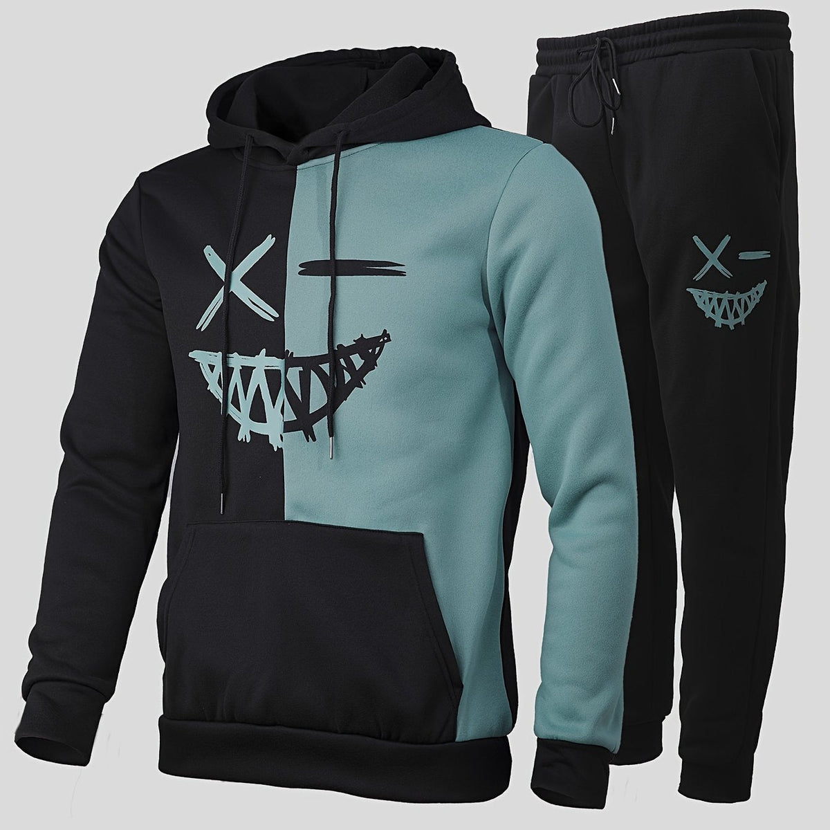 Tracksuit Set Hooded Top Matching Joggers