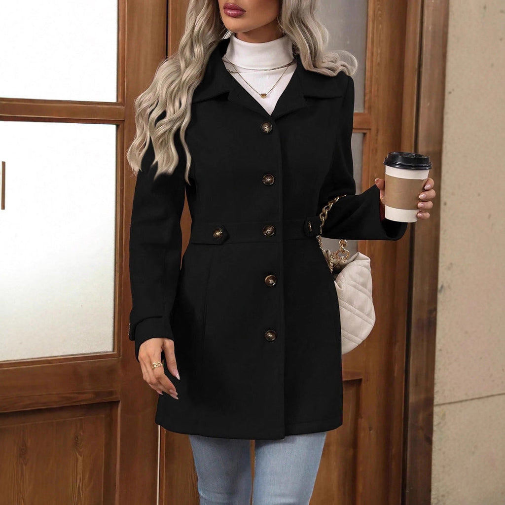 Belted Trench Coat Tailored Autumn Layer