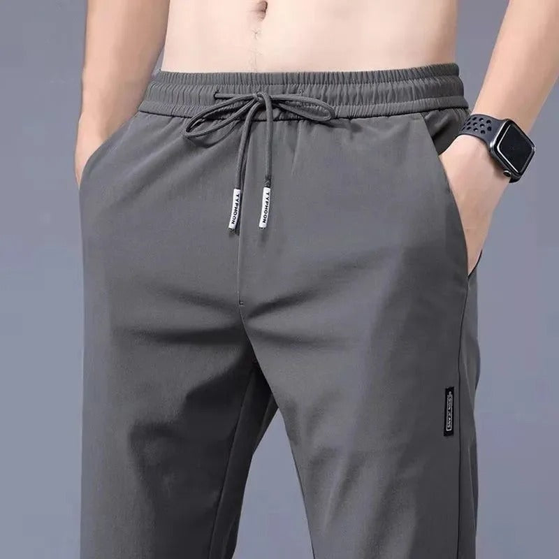 Joggers Drawstring Waist Sporty Tapered Fit