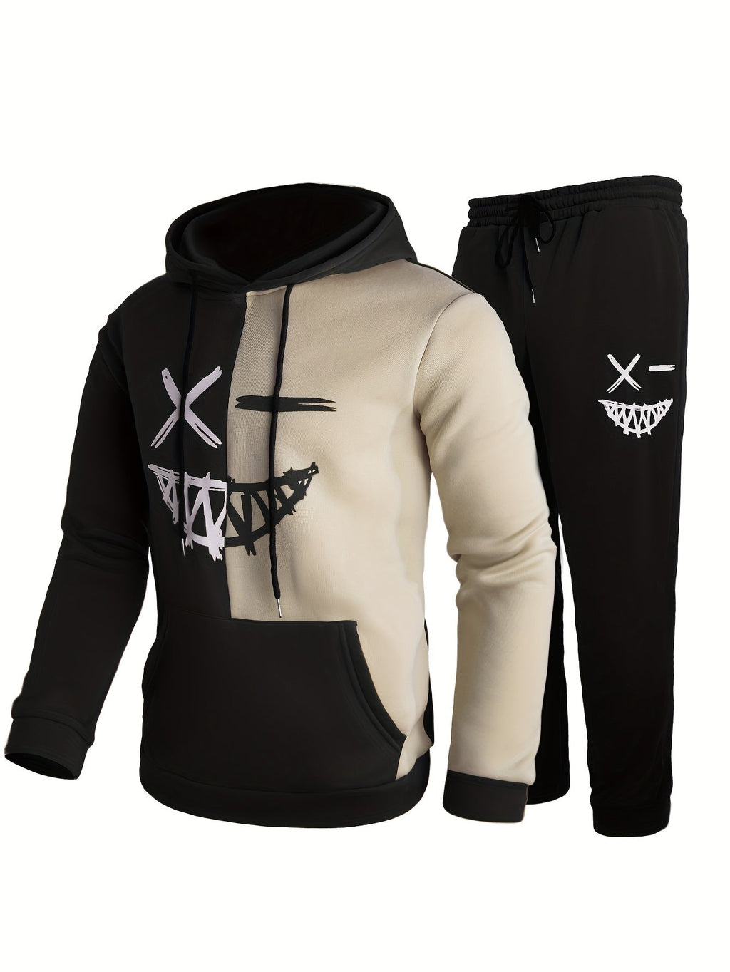Tracksuit Set Hooded Top Matching Joggers