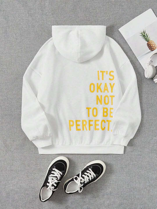 Back Print Hoodie Relaxed Fit