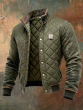 Quilted Winter Jacket - Fleece Lined Windproof