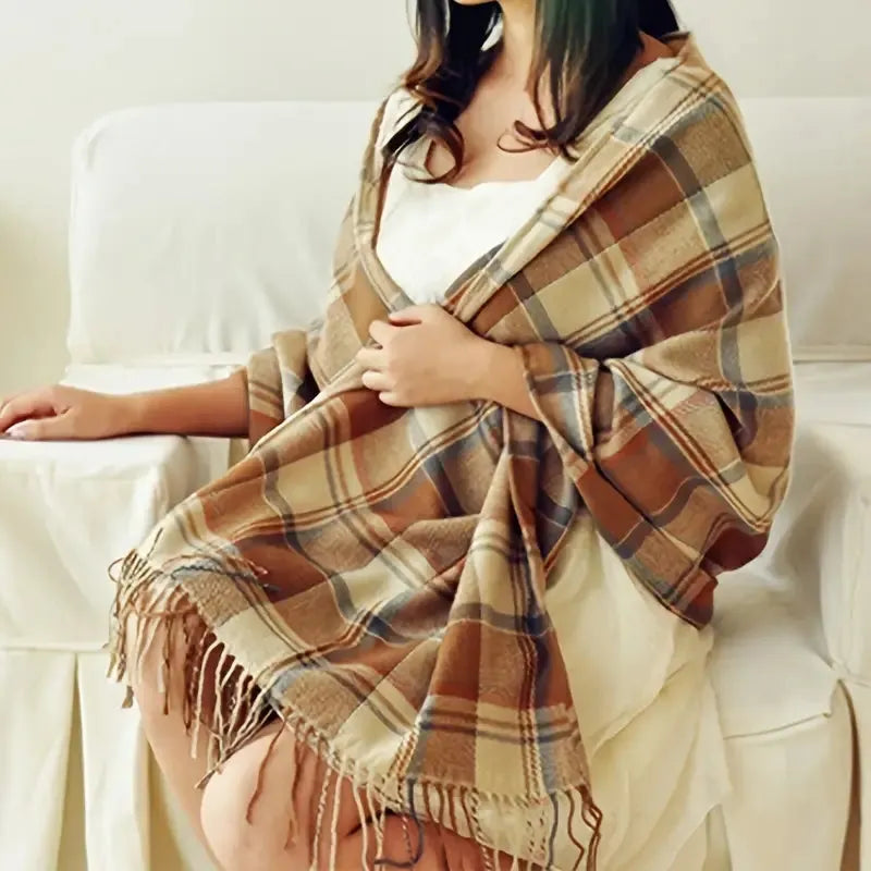Soft-Knit Scarf Warm Oversized