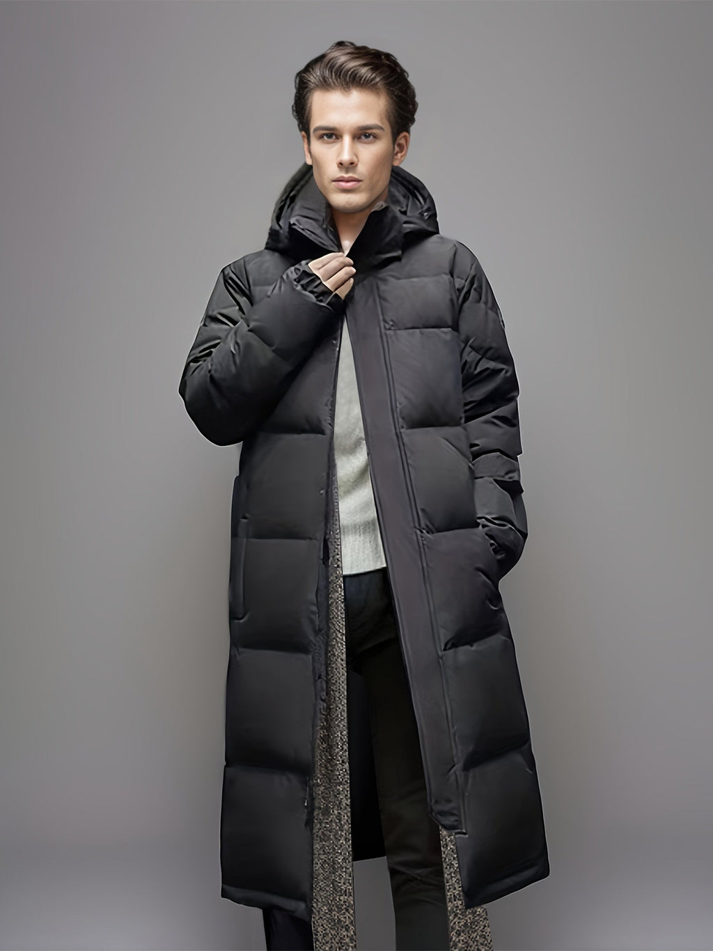 Puffer Coat Longline Padded Winter Warmth